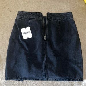 Black Jean skirt